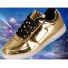 led shoes for men gold